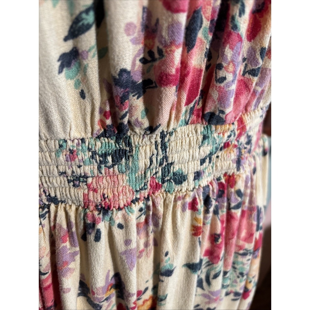 Torrid Light Floral  Smocked Cotton Dress With Pockets Plus Size 1 - Picture 2 of 11
